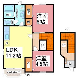 アベニューサイドテラスの物件間取画像